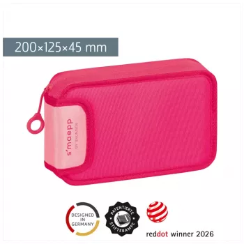 BRUNNEN s'maepp Colour Code estuche escolar relleno rosa tulipán 17 piezas 20 x 4,5 cm (104942025)