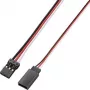 Reely Cable de extensión para servo pack de 10 100 cm plano 0,14 mm² conector JR/Futaba macho a hembra (RE-6992157)