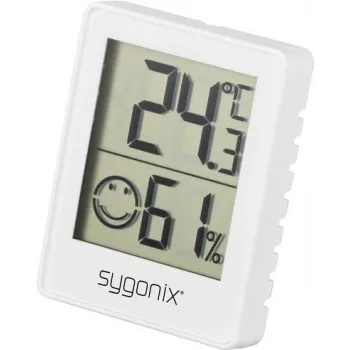 Sygonix SY-5267052 Termohigrómetro digital blanco