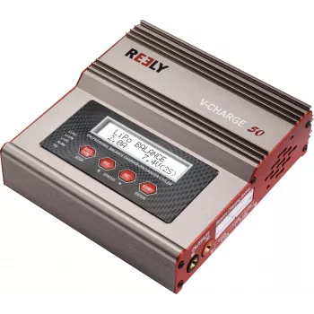 Reely V-Charge 50 Cargador multifunción 50W AC/DC LiPo NiMH NiCd Pb con balancer RE-8264340
