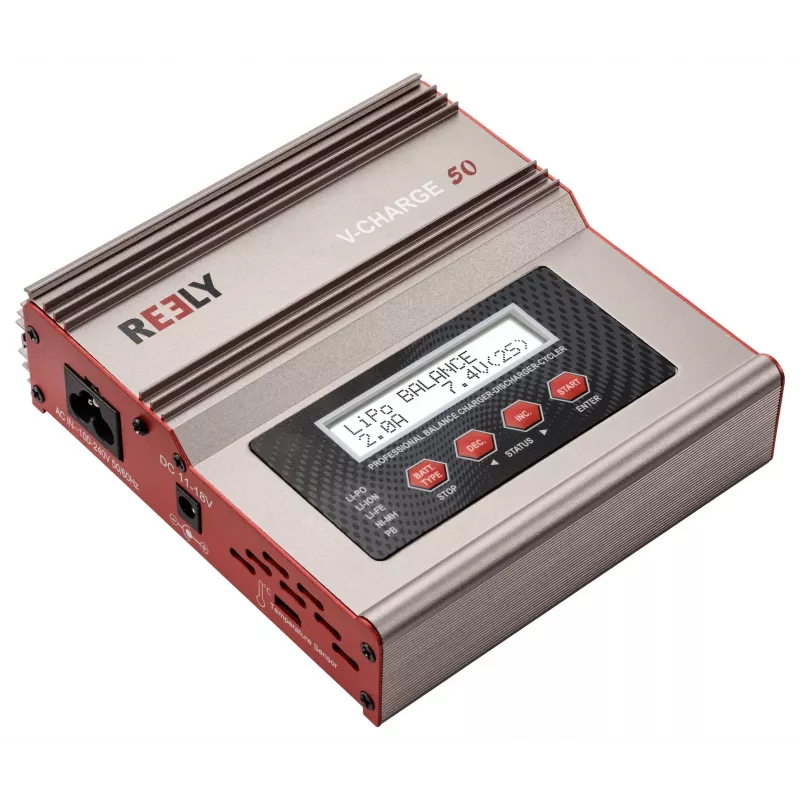 Reely V-Charge 50 Cargador multifunción 50W AC/DC LiPo NiMH NiCd Pb con balancer RE-8264340