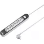 SYGONIX SY-4755368 Regleta de enchufes con interruptor, 6 tomas Schuko, cable de 1,5 m, blanca/gris