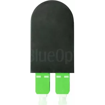 BLUELAN BlueOptics Adaptador de bucle de fibra óptica OM5 50/125µm multimodo SC/UPC dúplex verde lima férula de cerámica -40°C a +85°C (BOLBSCOM5)