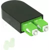 BLUELAN BlueOptics Adaptador de bucle de fibra óptica OM5 50/125µm multimodo SC/UPC dúplex verde lima férula de cerámica -40°C a +85°C (BOLBSCOM5)