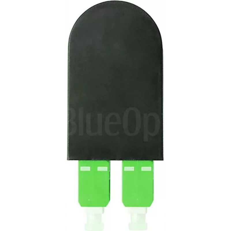 BLUELAN BlueOptics Adaptador de bucle de fibra óptica OM5 50/125µm multimodo SC/UPC dúplex verde lima férula de cerámica -40°C a +85°C (BOLBSCOM5)