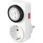 Sygonix SY-5042668 Temporizador analógico de enchufe programa diario 3680 W IP20 funcionamiento continuo blanco
