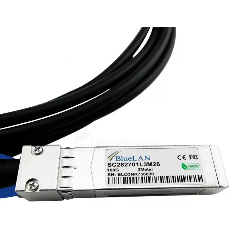 BlueOptics 02311MNX Cable DAC QSFP28 compatible con BlueLAN 1m 02311MNX-BL