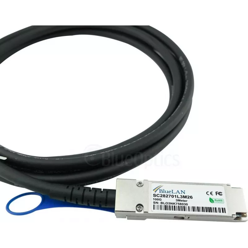 BlueOptics 02311MNX Cable DAC QSFP28 compatible con BlueLAN 1m 02311MNX-BL