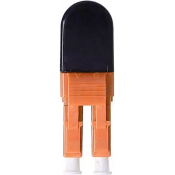 BLUELAN BlueOptics Adaptador loopback de fibra óptica OM2 LC/UPC dúplex férula de cerámica -40°C a +85°C (BOLBLCOM2)