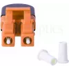 BLUELAN BlueOptics Adaptador loopback de fibra óptica OM2 LC/UPC dúplex férula de cerámica -40°C a +85°C (BOLBLCOM2)