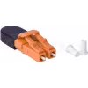 BLUELAN BlueOptics Adaptador loopback de fibra óptica OM2 LC/UPC dúplex férula de cerámica -40°C a +85°C (BOLBLCOM2)