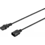 Sygonix SY-5042726 Cable de alimentación IEC C14 a C13 0,5 m negro