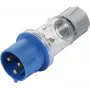 Sygonix SY-5871534 Enchufe CEE-CARA 32 A 3 polos 230 V/AC IP44 transparente