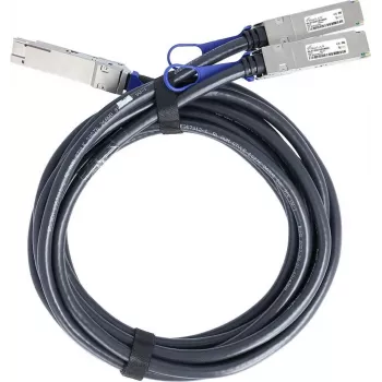 BlueLAN Cable Direct Attach Breakout 200Gb/s QSFP56 a 2x100Gb/s QSFP56 Infiniband HDR, 3 m, AWG26 (MCP7H50-H003R26-BL)