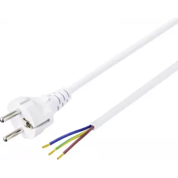 Sygonix SY-5043502 Cable de alimentación CEE 7/7 a IEC C13 blanco 1,5 m