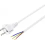 Sygonix SY-5043502 Cable de alimentación CEE 7/7 a IEC C13 blanco 1,5 m