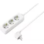 Sygonix SY-4890982 Regleta de 3 tomas con interruptor, cable de 1,5 m, blanca