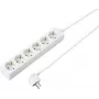 Regleta de enchufes Schuko 6 tomas SYGONIX SY-4890998 blanca cable 1,5 m sin interruptor