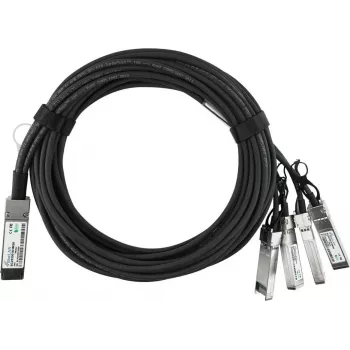Cable breakout Direct Attach pasivo QSFP+ 40G a 4x10G SFP+ BlueLAN, 5 m, 26 AWG, compatible con NVIDIA L45593-D178-B50 L45593-D178-B50-BL