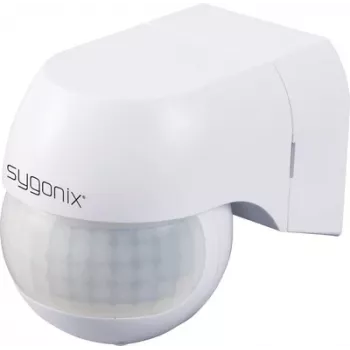 Detector de movimiento PIR de pared Sygonix SY-6118230 180° relé blanco