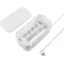 Regleta de enchufes Schuko 5 tomas Sygonix SY-6118238 con carril eléctrico, cable de 1,5 m, blanca
