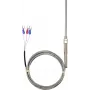 Sygonix M8 PT100 Sonda de temperatura de 3 hilos, -50 a 300 °C, acero inoxidable, IP67, cable de silicona de 2 m SY-6085070