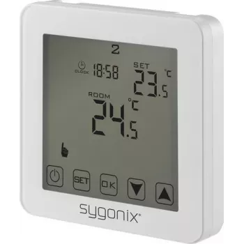 Sygonix Touch 2 Termostato de ambiente empotrable con programación semanal, 1-70 °C, blanco SY-4961570