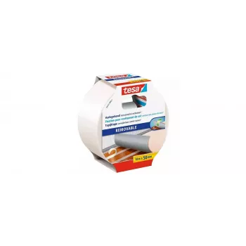 Tesa 55731 Set de cinta adhesiva removible para revestimientos, 10 m x 50 mm, 6 rollos, transparente 55731-00500-11