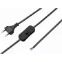 Sygonix SY-5044224 Cable de alimentación IEC C13 con interruptor de encendido/apagado, 1,5 m, negro