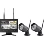 Sygonix Set de cámaras de vigilancia inalámbricas con 2 cámaras, 1280 x 720 píxeles, 2,4 GHz, monitor de 7 pulgadas, IP66, visión nocturna, audio bidireccional, microSD hasta 128 GB SY-6330454