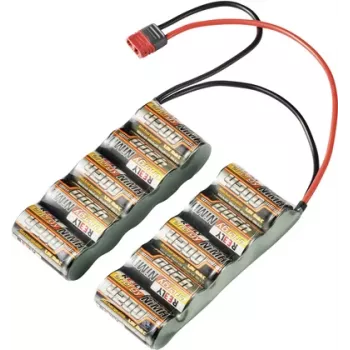 Reely Batería NiMH RC 12V 4200mAh 10 celdas side-by-side T-Plug RE-7856538