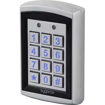 Sygonix SY-6428612 Teclado RFID con teclas iluminadas, montaje en superficie, 12/24 V DC/AC, IP66
