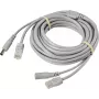 Sygonix SY-6441788 Cable de extensión de 20 m BNC + DC para cámara de vigilancia, negro