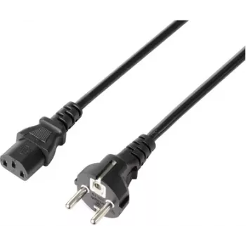 Sygonix SY-5243890 Cable de conexión de aparato frío, negro, 5 m