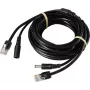Sygonix Cable de cámara SY-6441782 - 10m cable de vídeo y alimentación CCTV, BNC a BNC + DC