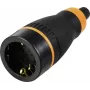 Sygonix SY-6618480 Toma Schuko TPE PC 250 V/AC negro naranja IP20