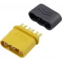 Reely MR30 Conector de servo macho 3 pines 30A 500V para modelos RC drones RE-6767715
