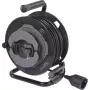 Sygonix SY-6618486 Alargador con 4 tomas Schuko, 25 m de cable, negro