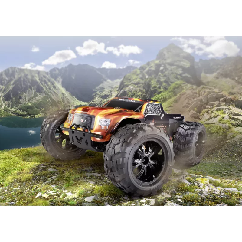 Reely Cimera Black Brushless 1:10 RC Monster Truck 4WD RTR 2,4 GHz con batería y cargador (RE-6914403)