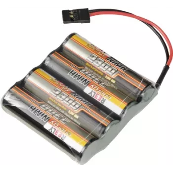 Reely Batería NiMH 4,8 V 2300 mAh 4x AA Side-by-Side con conector JR (RE-7839753)