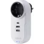 Sygonix SY-4512996 Adaptador intermedio con USB, blanco