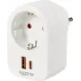 Sygonix SY-6713236 Adaptador de enchufe con 2 puertos USB, tipo F, 3680 W, blanco
