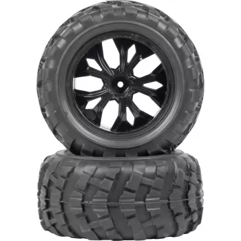 Reely RE-7083018 Ruedas completas para Rhino 2 (2 uds., 1:10, hexágono de 12mm)