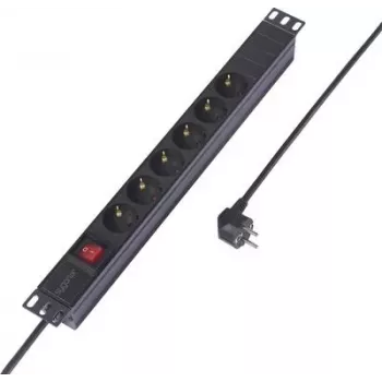 Sygonix SY-6736978 Regleta de enchufes para montaje en rack de 19