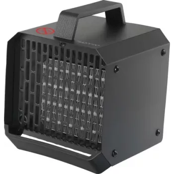 Sygonix SY-6735636 Calentador de aire cerámico PTC 500 W para estancias de hasta 10 m², negro