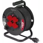 Sygonix SY-10236129 Alargador con carrete negro conector Schuko 25m 4 tomas