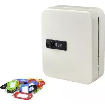Sygonix Caja de llaves SY-4737738, 20 ganchos, blanca