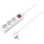 Sygonix SY-4890990 Regleta de enchufes con interruptor blanca Schuko 3 tomas 1,5 m