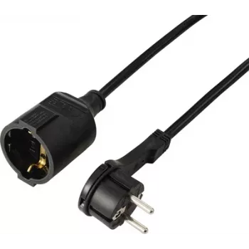 Sygonix SY-7169684 Cable alargador 16 A 2 m H05VV-F 3G 1,5 mm² negro