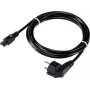 Sygonix SY-5043498 Cable de alimentación para portátil 3 m negro Schuko a IEC C5